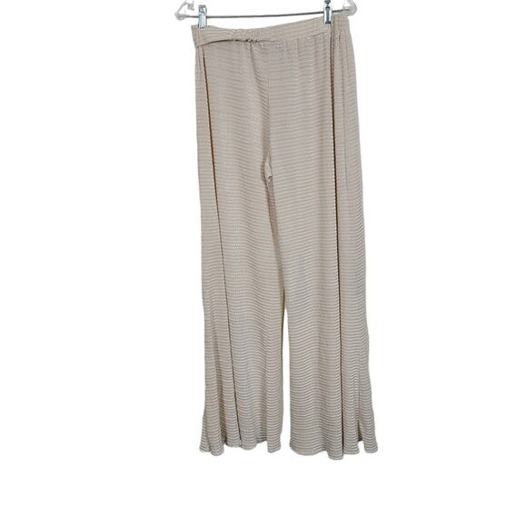 Pretty Little Things Beige Wide Leg Baggy Elastic Palazzo Float Pants Plus 3XL - Picture 2 of 13